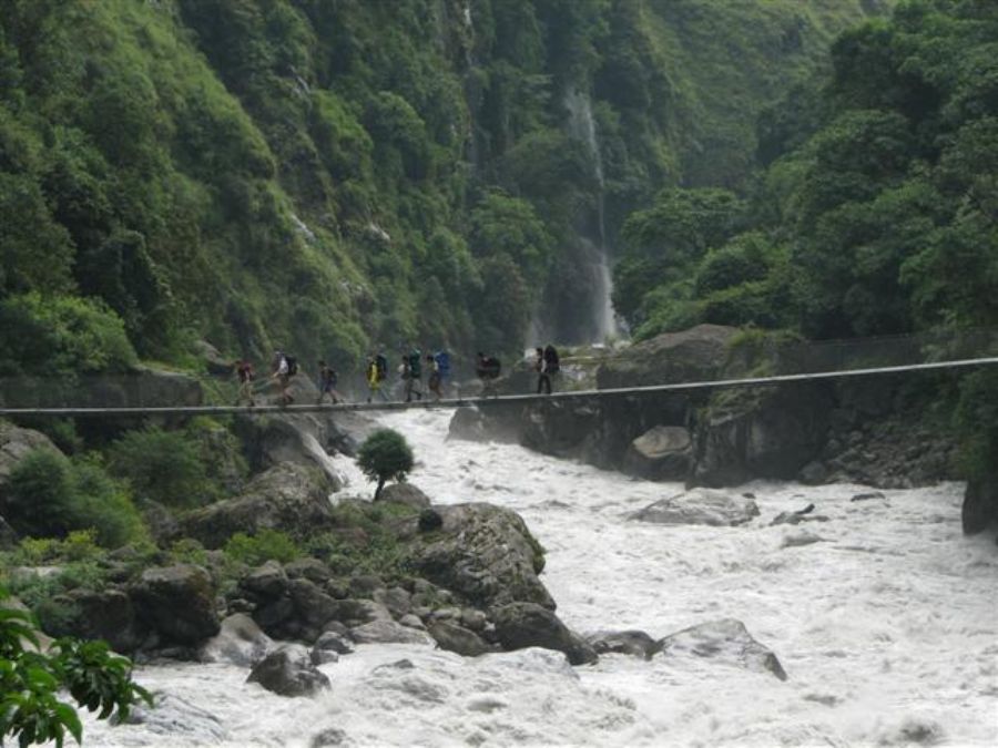 One of many bridges crossed 